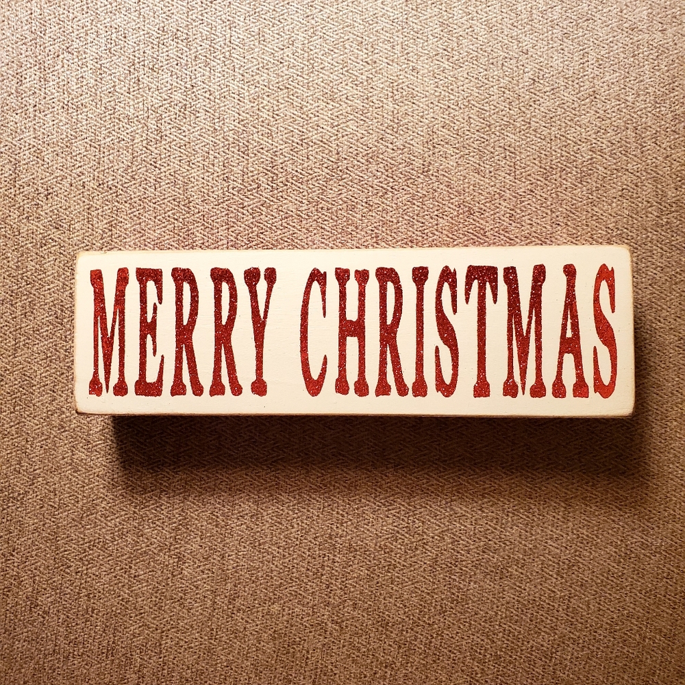 Merry Christmas Sign Home Decor